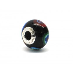 Pandora Style Bead (Mod. RM501) in authentic Murano Glass and 925 Italian Sterling Silver