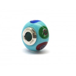 Perla style Pandora (Mod. RM506) in autentico Vetro di Murano e Argento 925