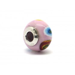 Perla style Pandora (Mod. RM507) in autentico Vetro di Murano e Argento 925