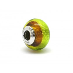 Pandora Style Bead (Mod. RSD5) in authentic Murano Glass and 925 Italian Sterling Silver