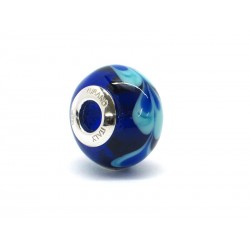 Perla style Pandora (Mod. RHD5) in autentico Vetro di Murano e Argento 925