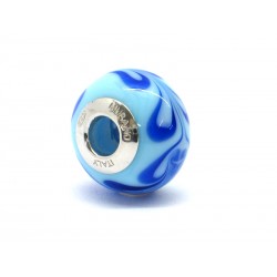 Perla style Pandora (Mod. RHD9) in autentico Vetro di Murano e Argento 925