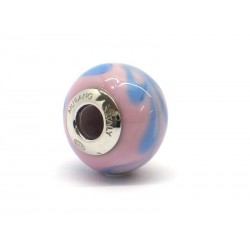 Pandora Style Bead (Mod. RHD10) in authentic Murano Glass and 925 Italian Sterling Silver