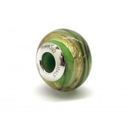 Pandora Style Bead (Mod. RMIR3) in authentic Murano Glass and 925 Italian Sterling Silver
