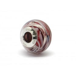 Pandora Style Bead (Mod. RMIR6) in authentic Murano Glass and 925 Italian Sterling Silver
