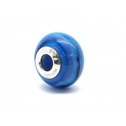 Pandora Style Bead (Mod. RNV3) in authentic Murano Glass and 925 Italian Sterling Silver