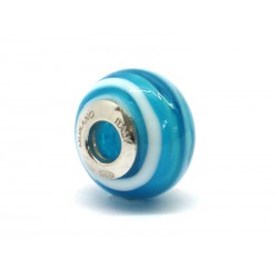 Perla style Pandora (Mod. RNV15) in autentico Vetro di Murano e Argento 925