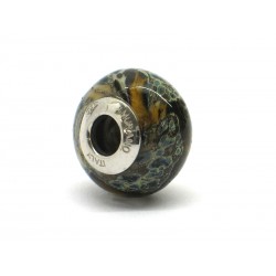 Pandora Style Bead (Mod. RST6) in authentic Murano Glass and 925 Italian Sterling Silver