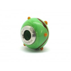 Perla style Pandora (Mod. RZP7) in autentico Vetro di Murano e Argento 925