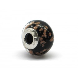 Pandora Style Bead (Mod. RAM1) in authentic Murano Glass and 925 Italian Sterling Silver