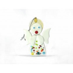 Murano Glass Angel Christmas Ornament - Mod. Angelo - 80x60 mm
