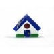 Murano Glass Christmas House Ornament - Mod. Casetta - 80x70 mm